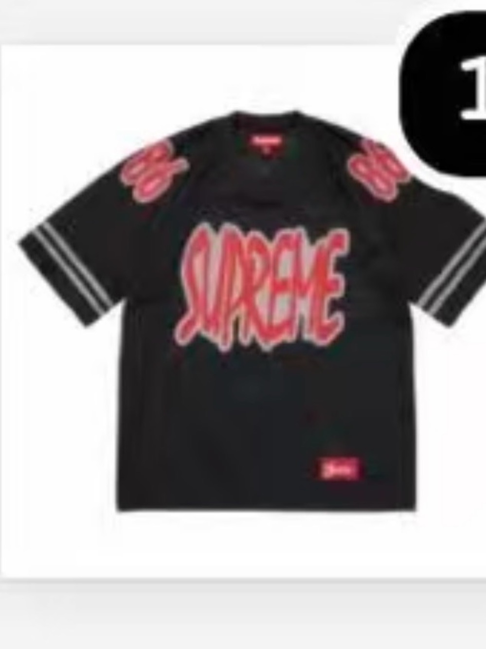 Supreme Reflective Football Jersey
Black - Picture 2 of 4